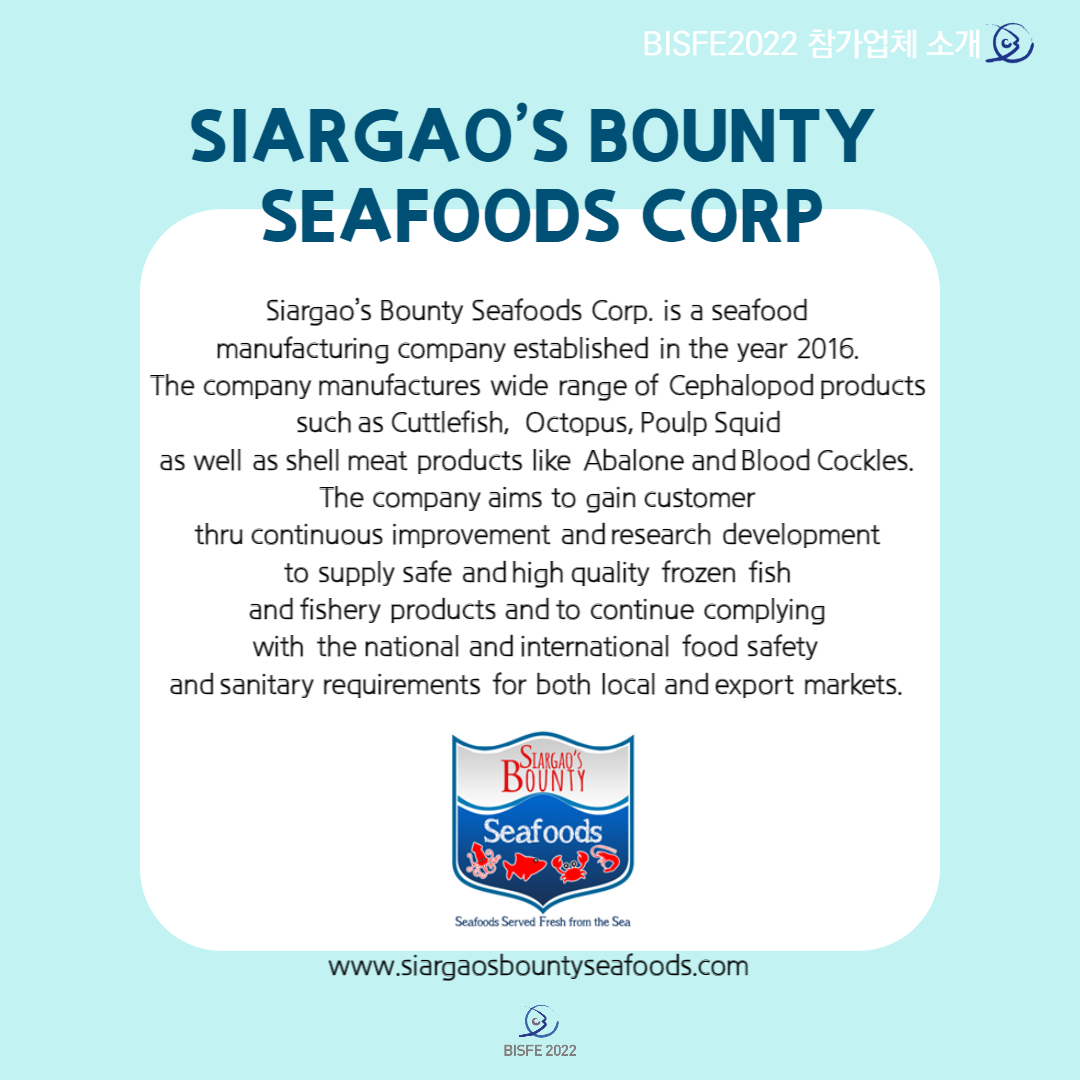 SIARGAO’S BOUNTY SEAFOODS CORP.